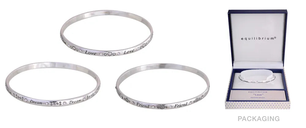 Equilibrium Sentiment Bangle - Love