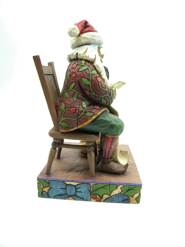 Jim Shore Disney Traditions - Santa & Mickey "Checking It Twice" Figurine