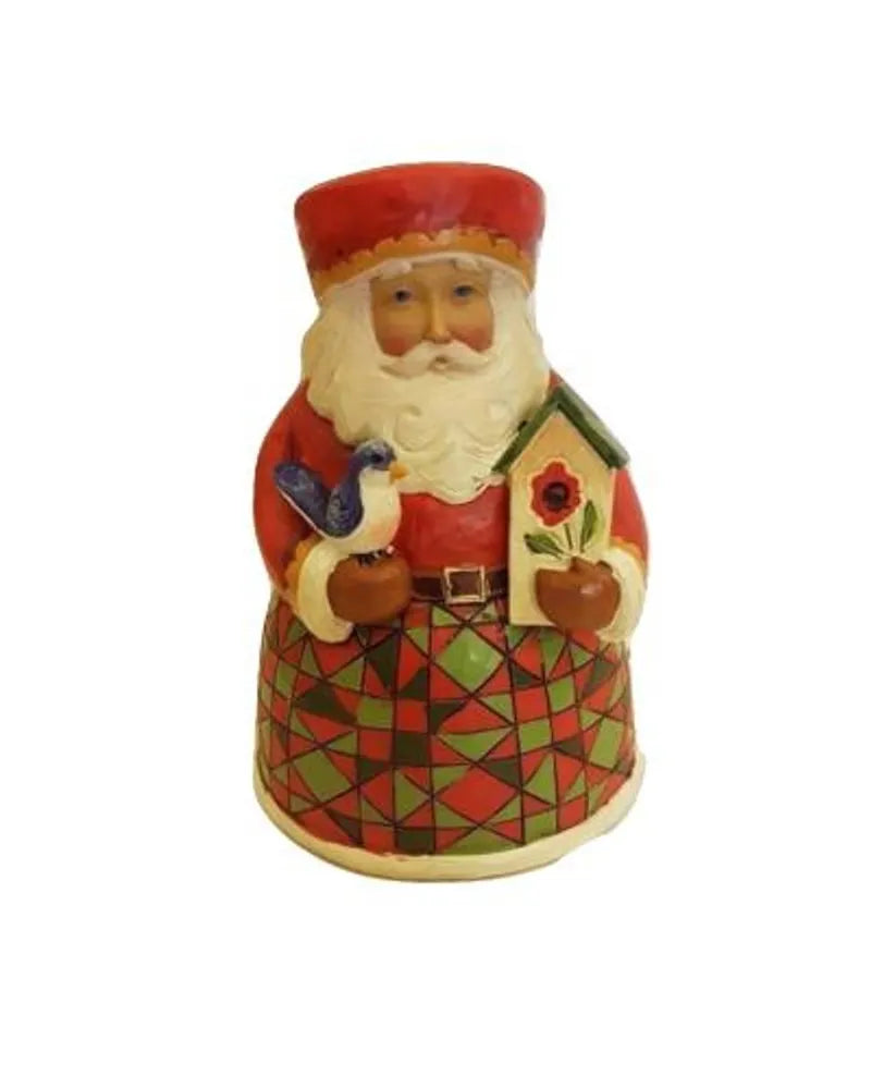 UNBOXED - Jim Shore Heartwood Creek - Santa With Blue Bird