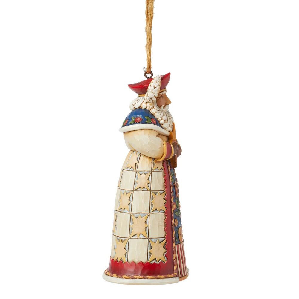 Jim Shore Heartwood Creek Christmas Around the World - Polish Santa Hanging Ornament