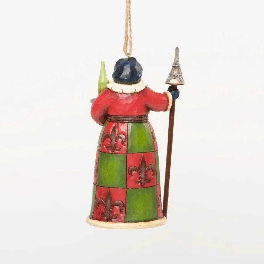 Jim Shore Heartwood Creek Santas Around The World - French Santa Hanging Ornament