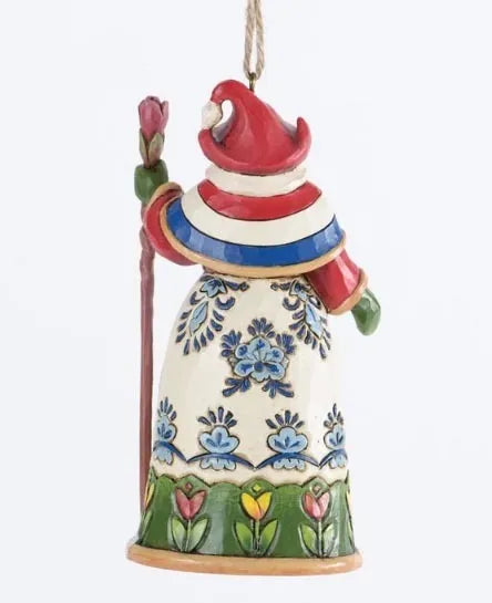 Jim Shore Heartwood Creek Santas Around The World -  Dutch Santa Hanging Ornament