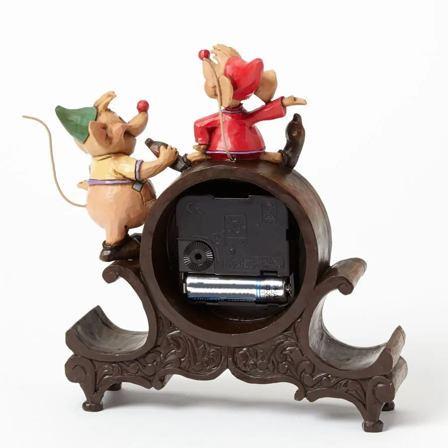 Jim Shore Disney Traditions - Jaq and Guz Clock figurine