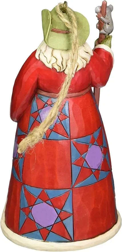 Jim Shore Heartwood Creek Christmas Around The World - Australian Santa Hanging Ornament