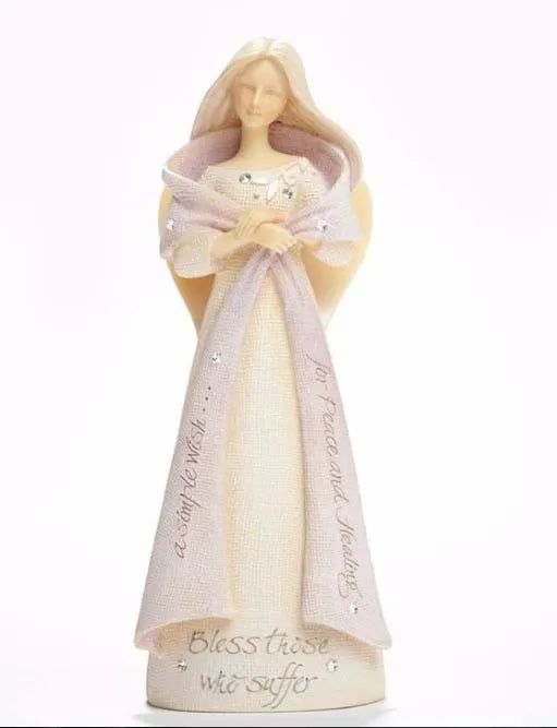 Foundations Bless Those Who Suffer Mini Angel Figurine