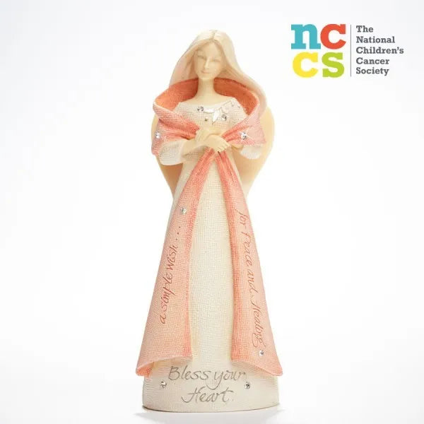 Foundations Bless Your Heart Mini Angel Figurine
