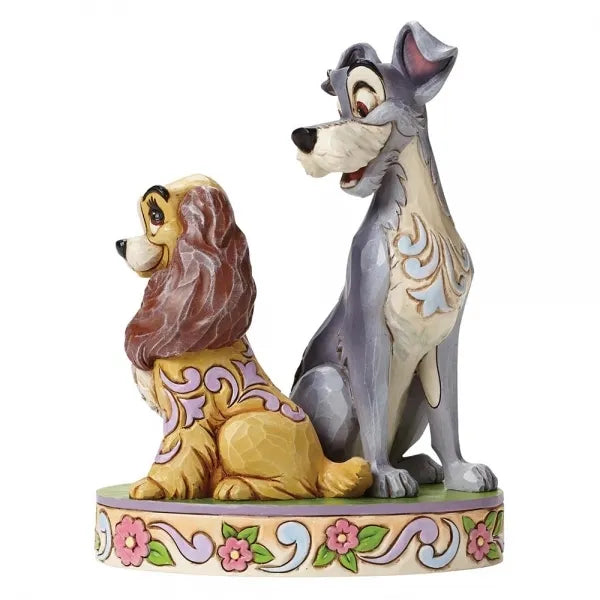 Jim Shore Disney Traditions - Lady and the Tramp 60th Anniversary - Opposites Attract