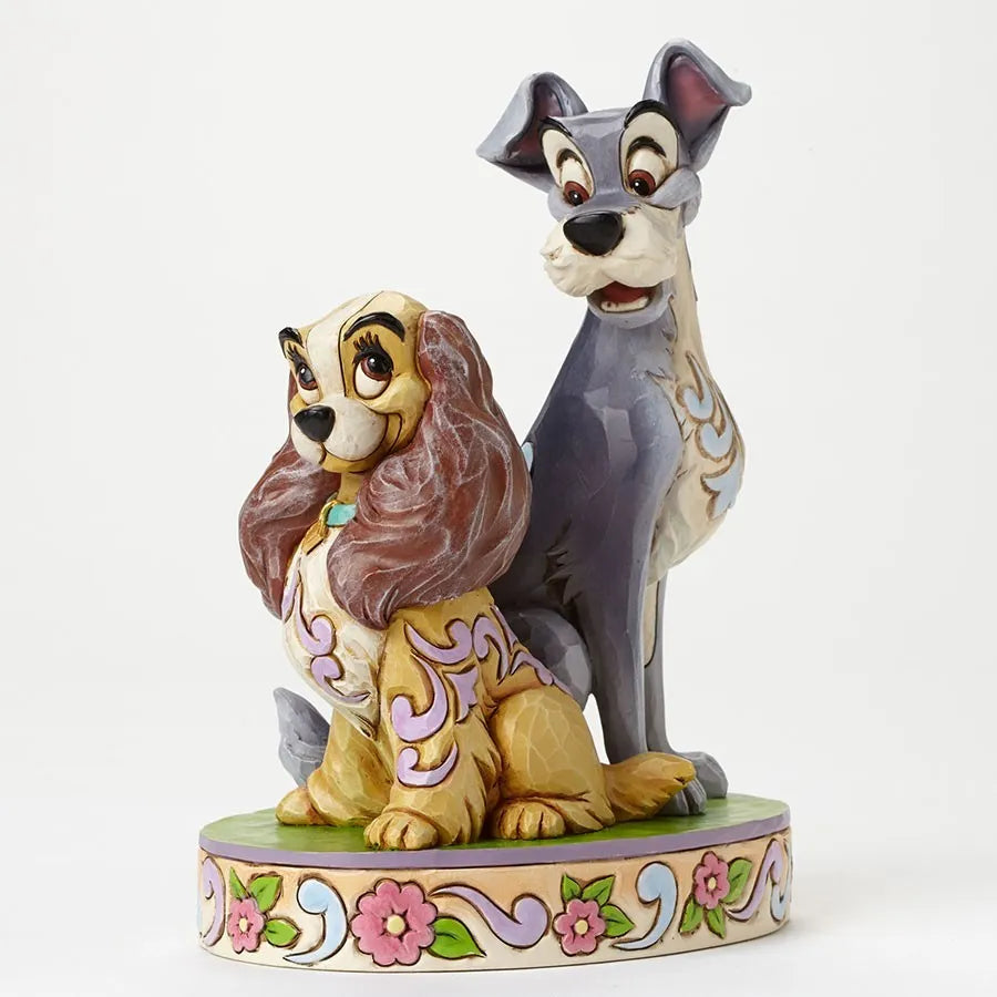 Jim Shore Disney Traditions - Lady and the Tramp 60th Anniversary - Opposites Attract