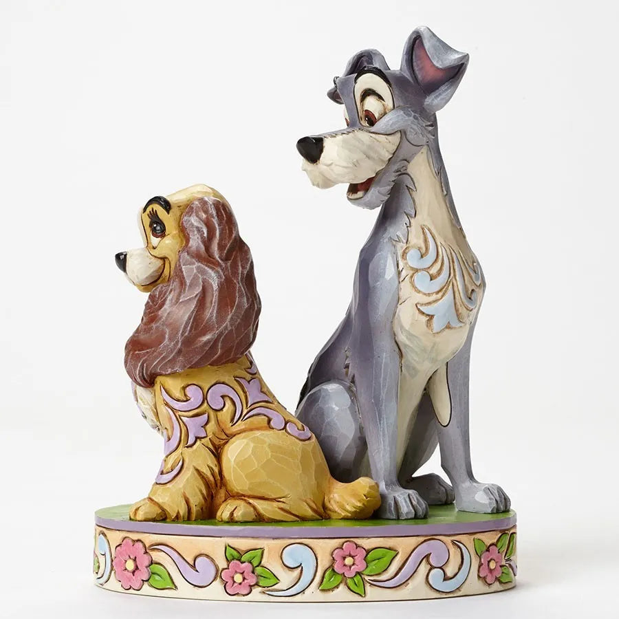 Jim Shore Disney Traditions - Lady and the Tramp 60th Anniversary - Opposites Attract