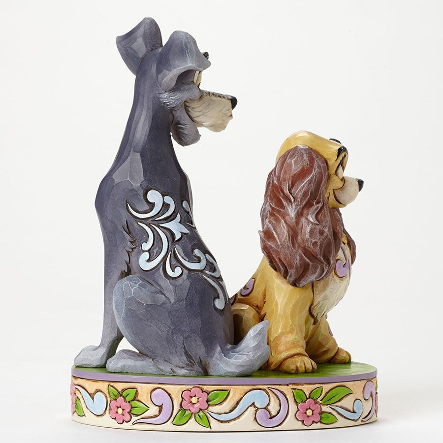 Jim Shore Disney Traditions - Lady and the Tramp 60th Anniversary - Opposites Attract