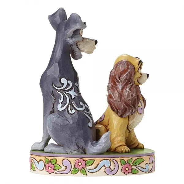 Jim Shore Disney Traditions - Lady and the Tramp 60th Anniversary - Opposites Attract