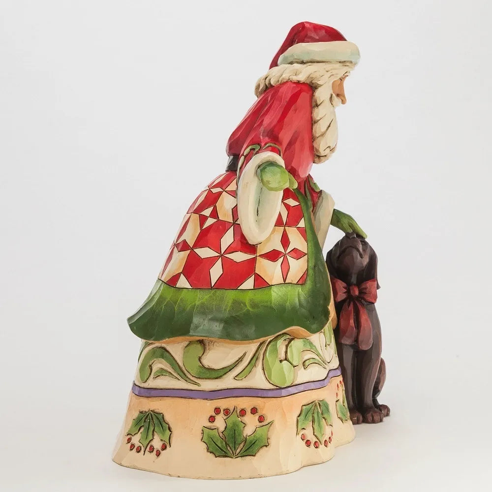Jim Shore Heartwood Creek - Santa with Puppy