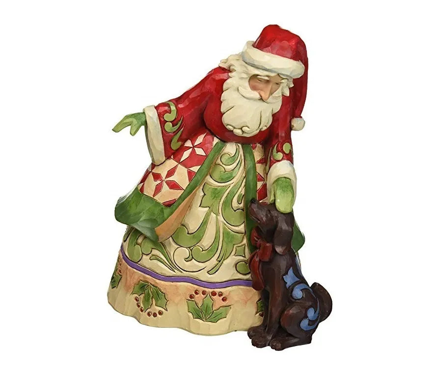 Jim Shore Heartwood Creek - Santa with Puppy