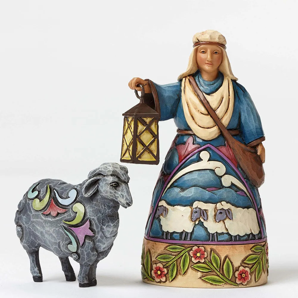 Heartwood Creek Classic - Shepherd-Black Sheep Mini Nativity