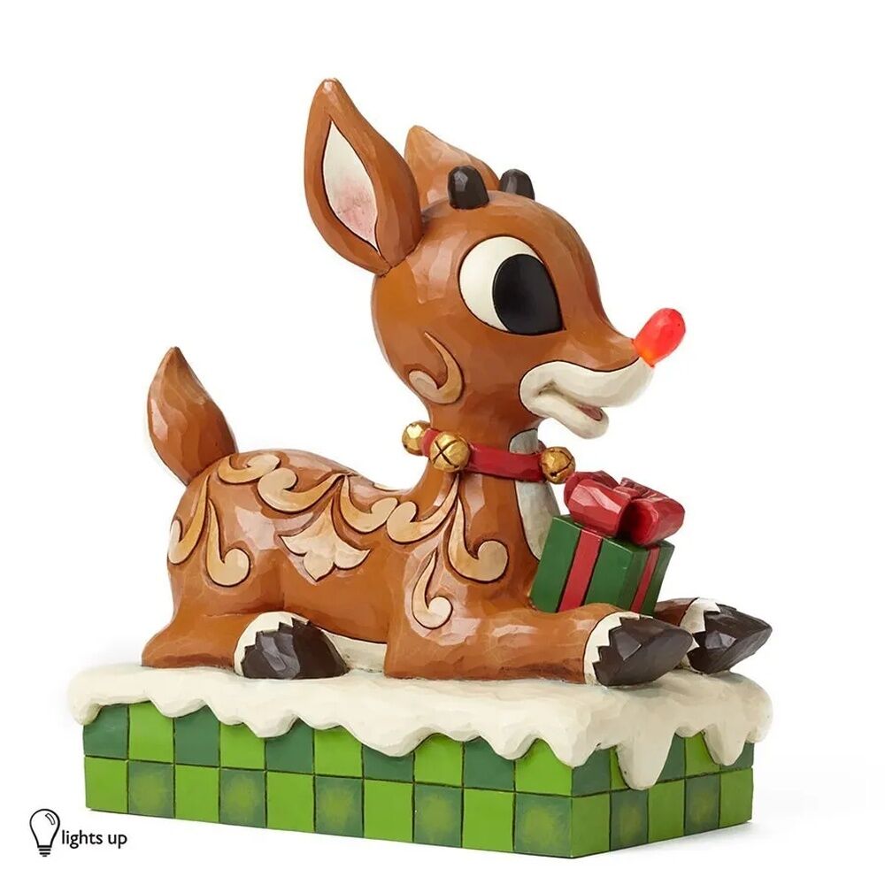 Rudolph Traditions by Jim Shore - Rudolph With Lighted Nose