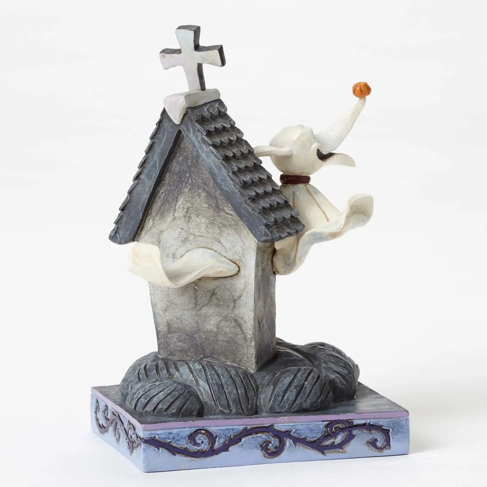 Jim Shore Disney Traditions - Nightmare Before Christmas Zero and Dog House - Floating Friend