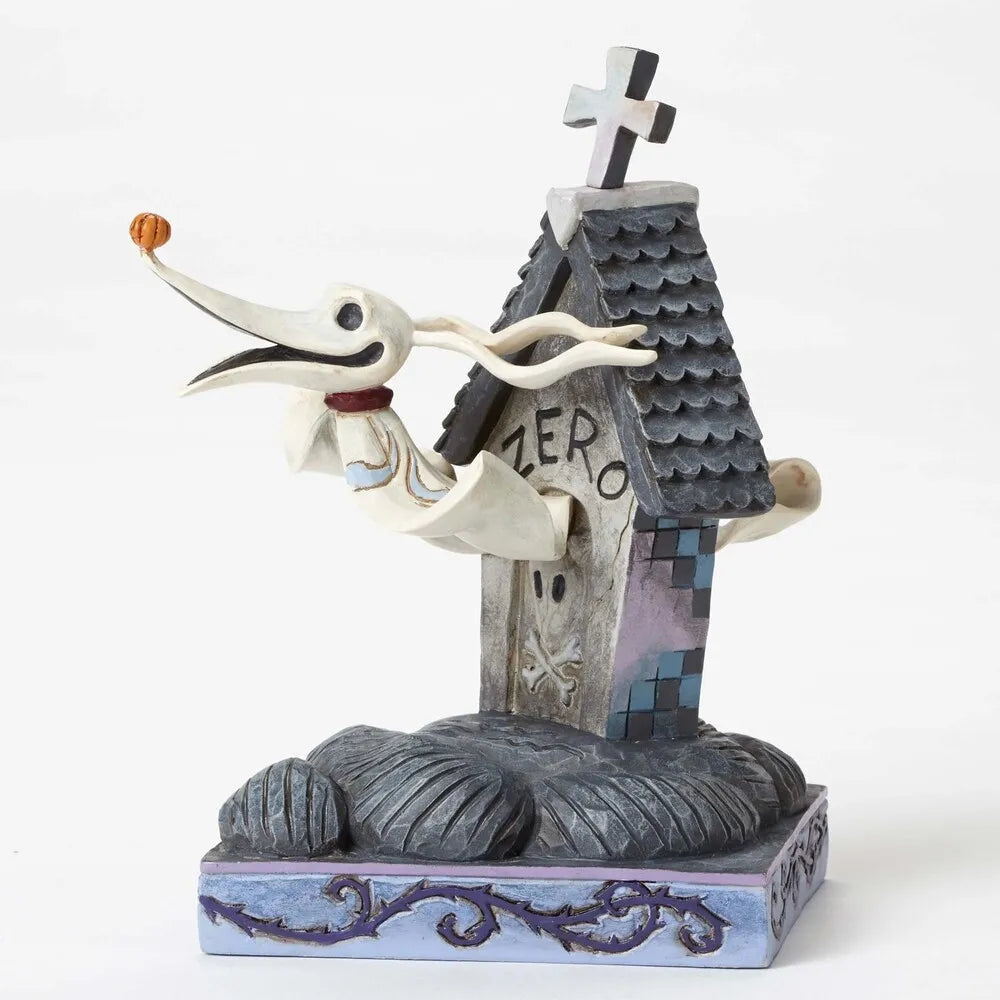 Jim Shore Disney Traditions - Nightmare Before Christmas Zero and Dog House - Floating Friend