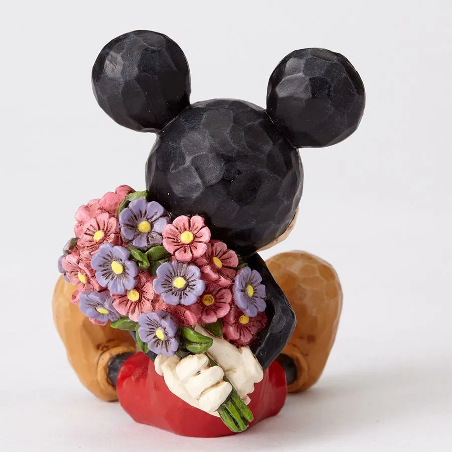 Jim Shore Disney Traditions - Mickey Mouse with Flowers Mini Figurine