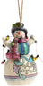 Heartwood Creek Hanging Ornaments - Snowman Wrapped Up in Lights