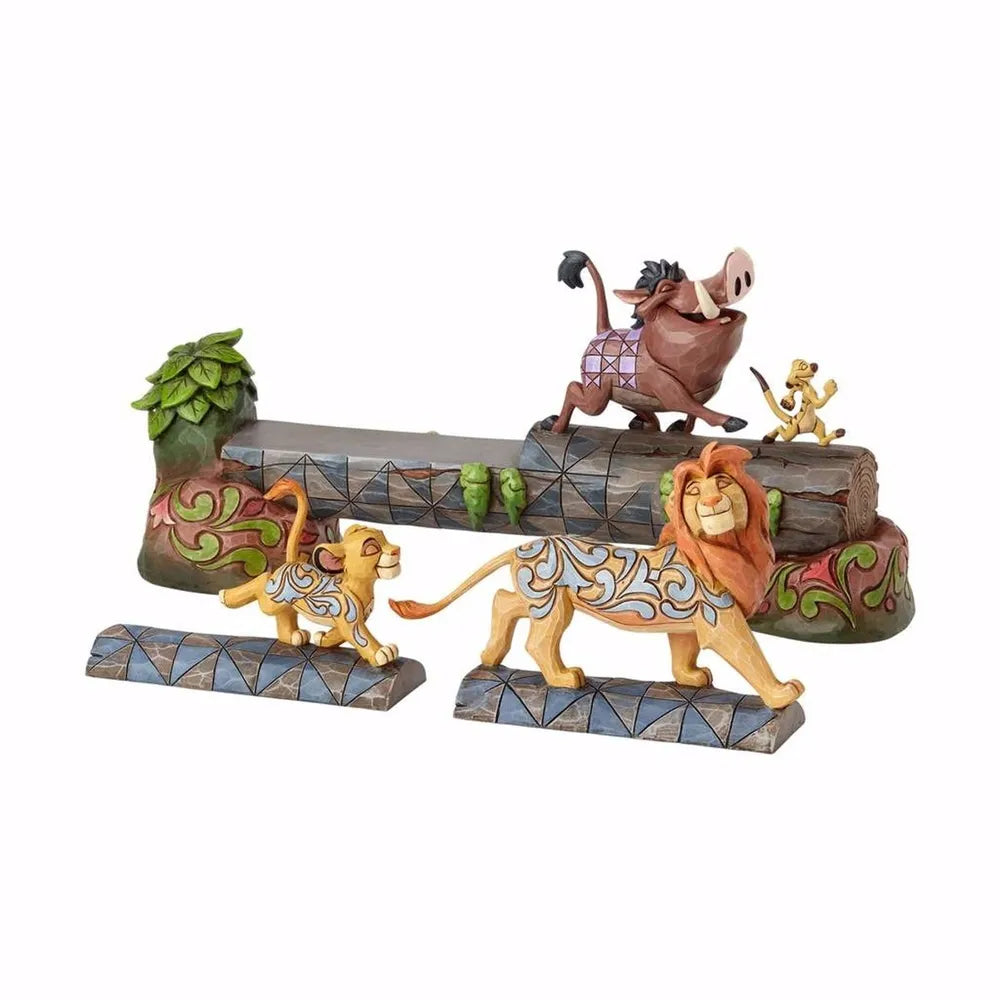 Jim Shore Disney Traditions - The Lion King Simba Timon & Pumbaa - Carefree Camaraderie