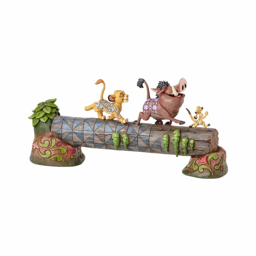 Jim Shore Disney Traditions - The Lion King Simba Timon & Pumbaa - Carefree Camaraderie