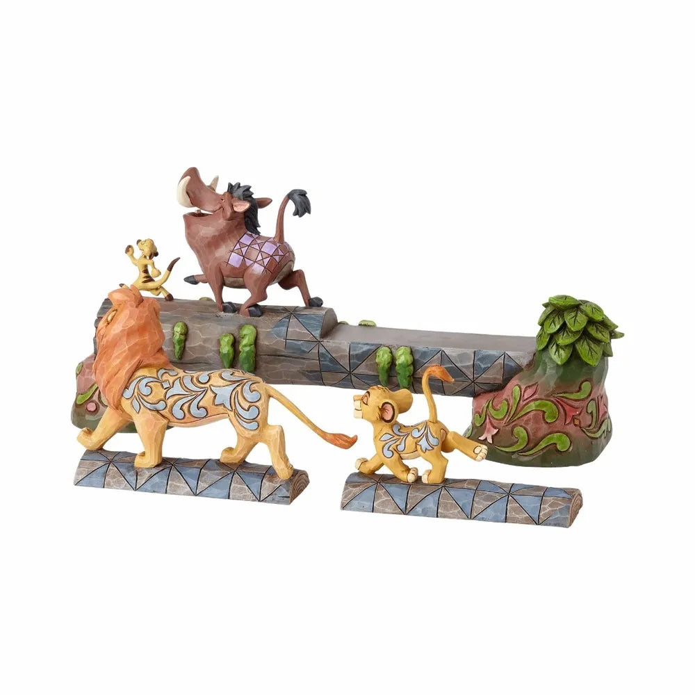 Jim Shore Disney Traditions - The Lion King Simba Timon & Pumbaa - Carefree Camaraderie