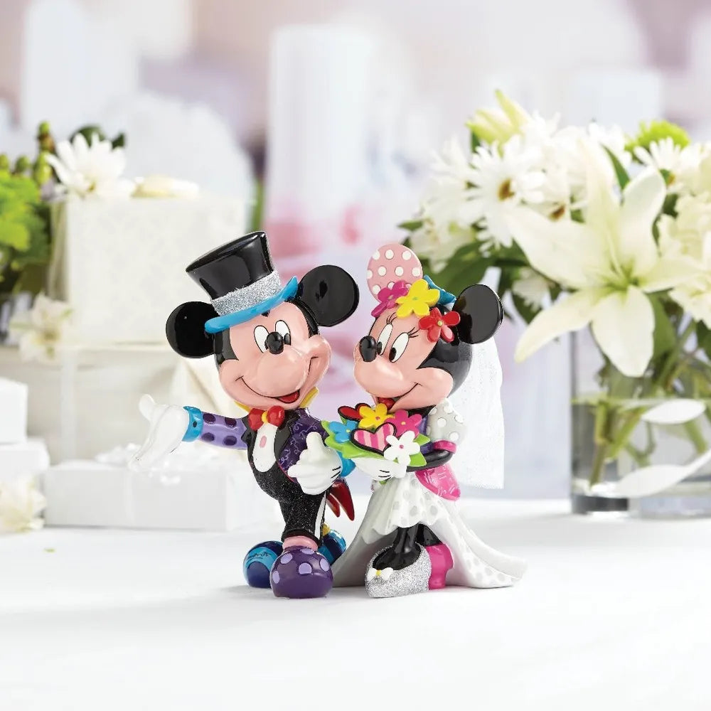 Disney Britto Mickey & Minnie Wedding Figurine