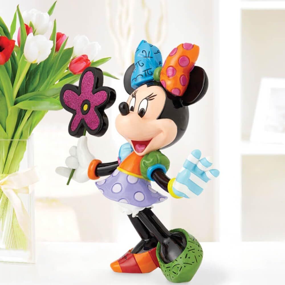 Disney Britto Minnie Mouse with flower Figurine Large