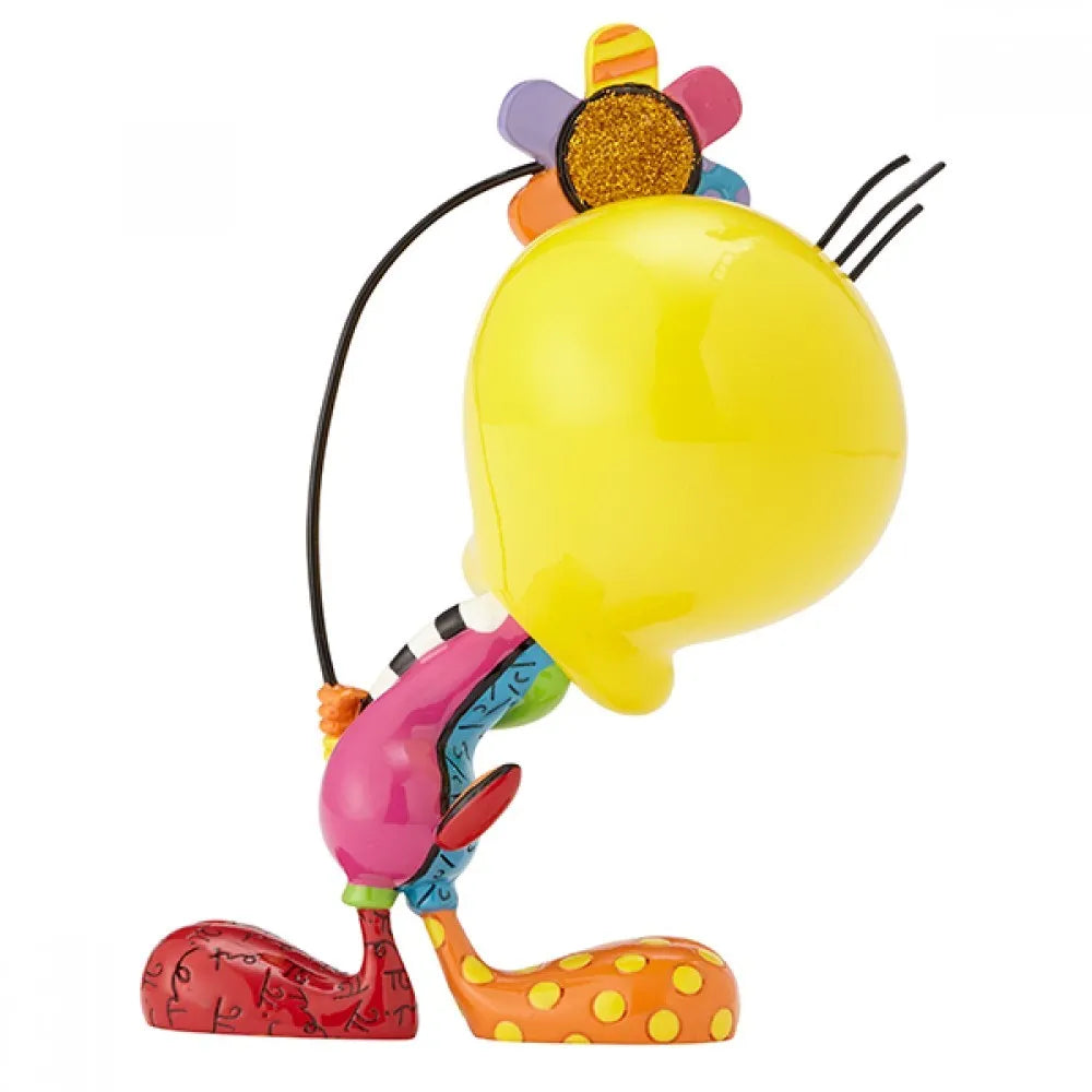 Looney Tunes By Britto - Tweety Bird With Flower Figurine