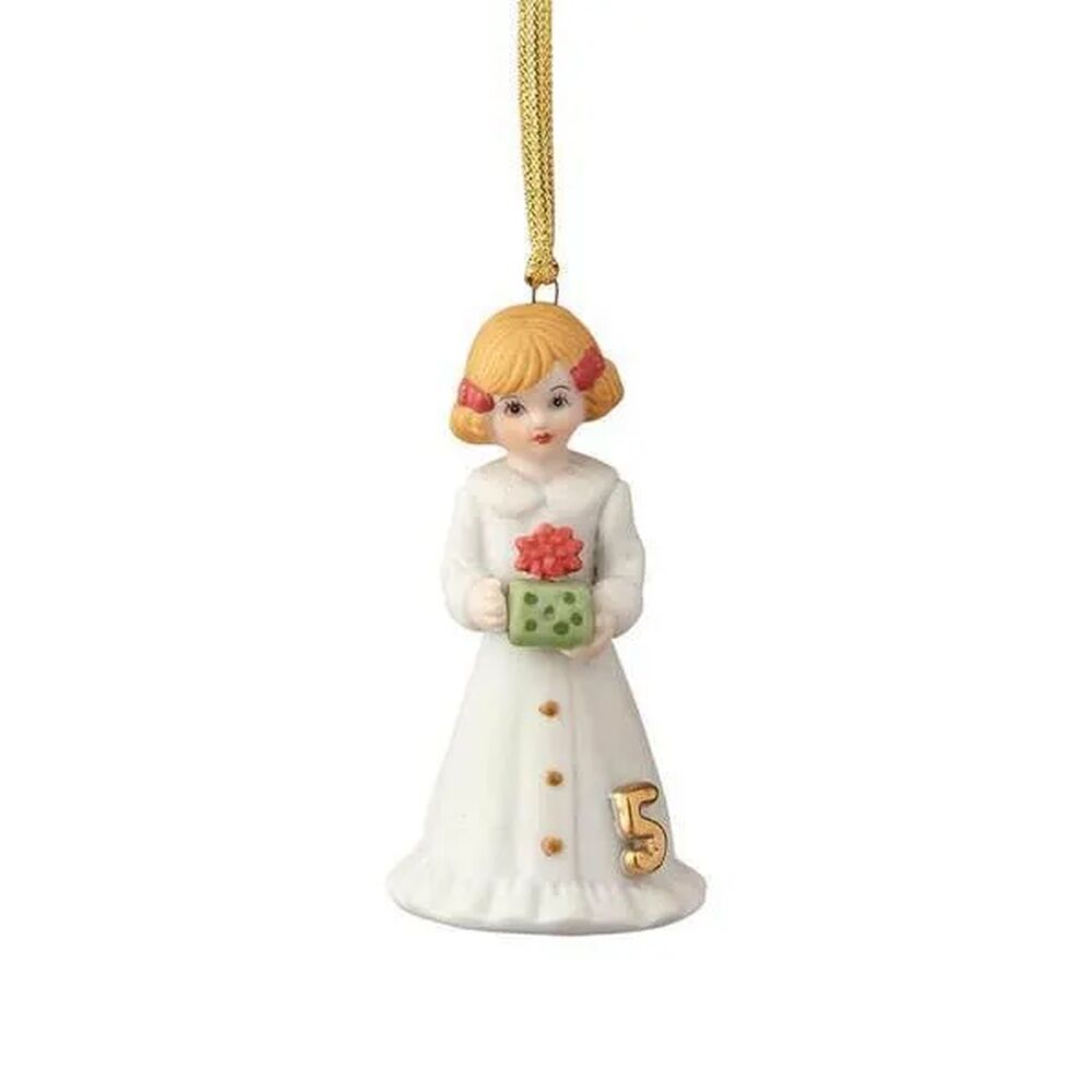 Growing Up Girls - Blonde Age 5 Hanging Ornament
