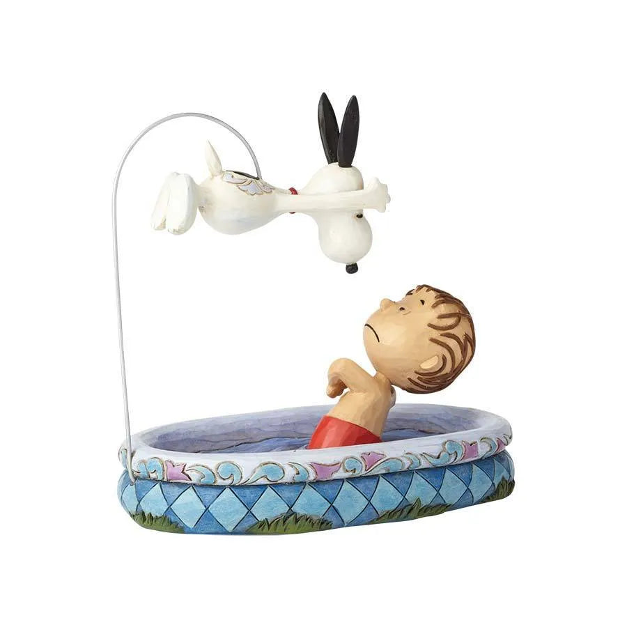 Peanuts By Jim Shore - Linus and Snoopy - Make A Splash