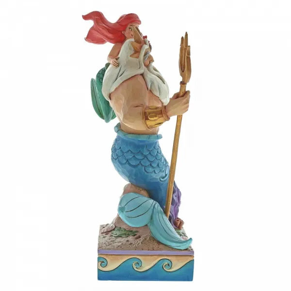 Jim Shore Disney Traditions - The Little Mermaid Ariel & Triton - Daddy's Little Princess