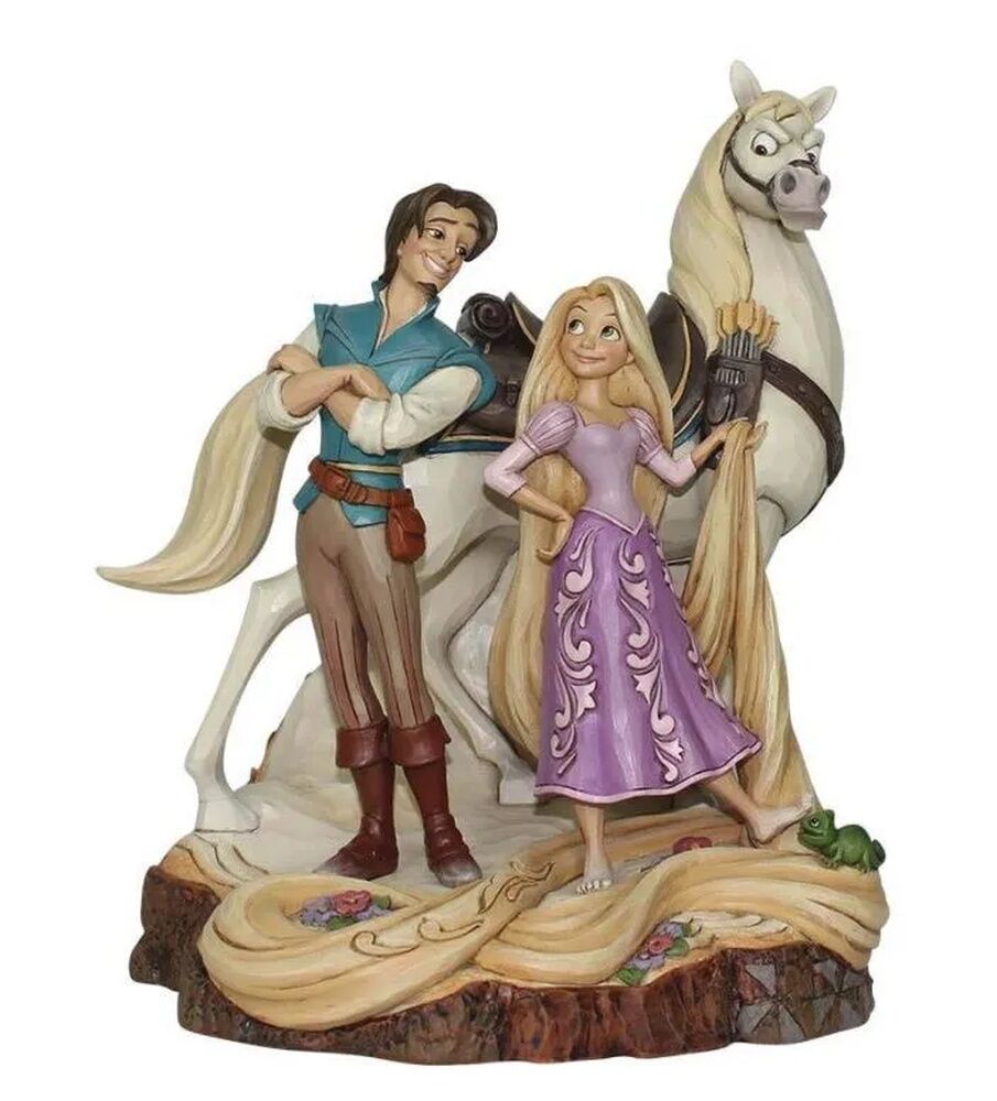 Jim Shore Disney Traditions - Tangled Carved by Heart Live Your Dream Figurine
