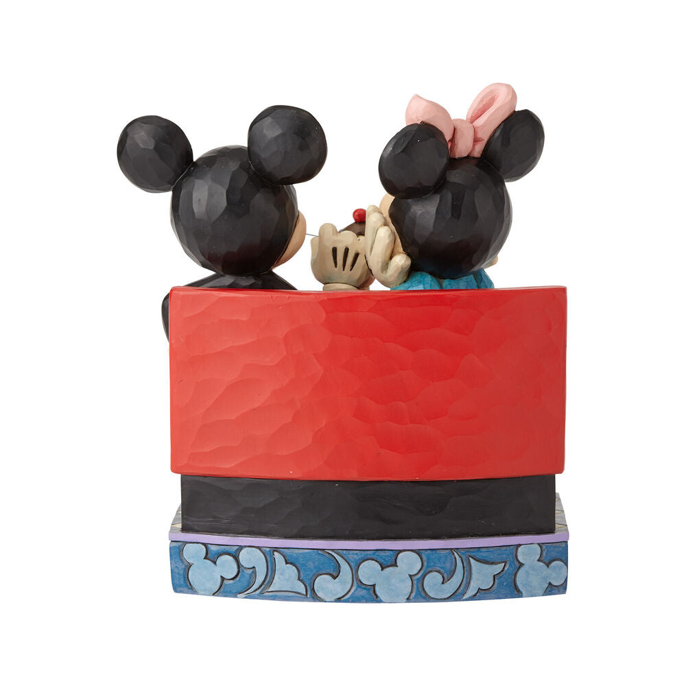 Jim Shore Disney Traditions - Mickey & Minnie Mouse In Soda Shop - Love Comes In Many Flavours