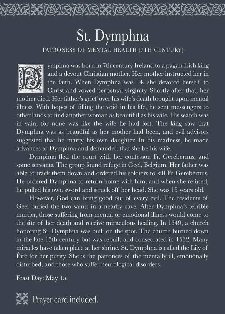 Roman Inc - Saint Dymphna - Patroness Of Mental Health