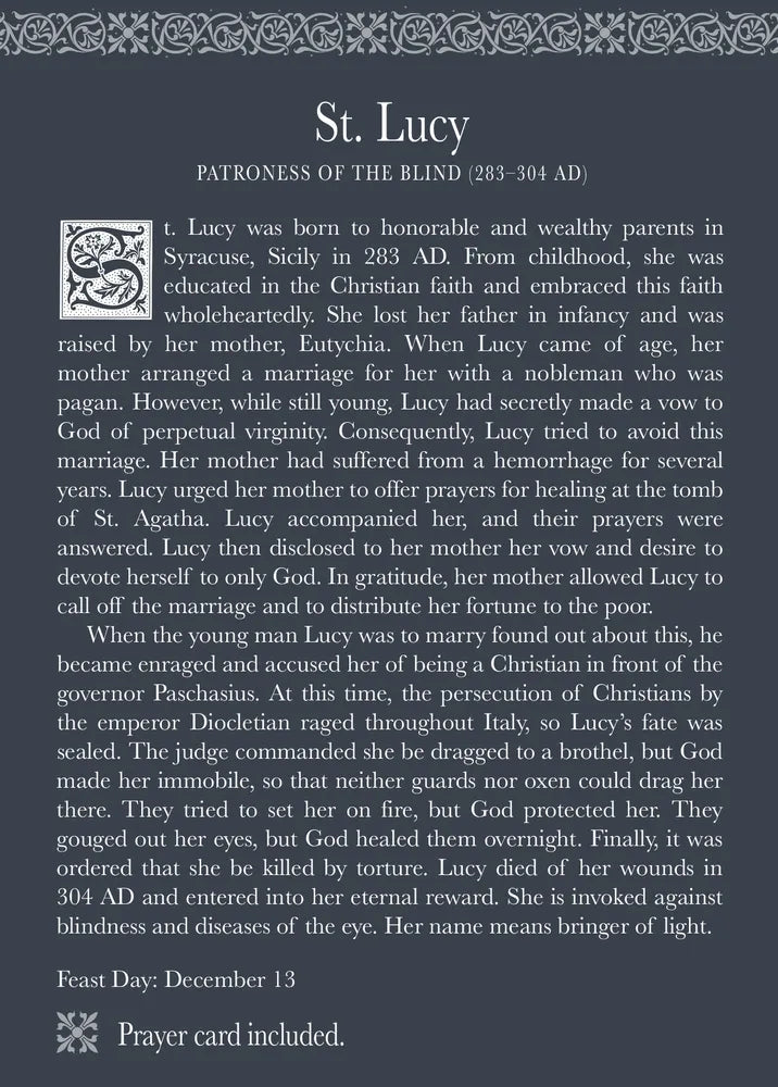 Roman Inc - Saint Lucy - Patroness of the Blind
