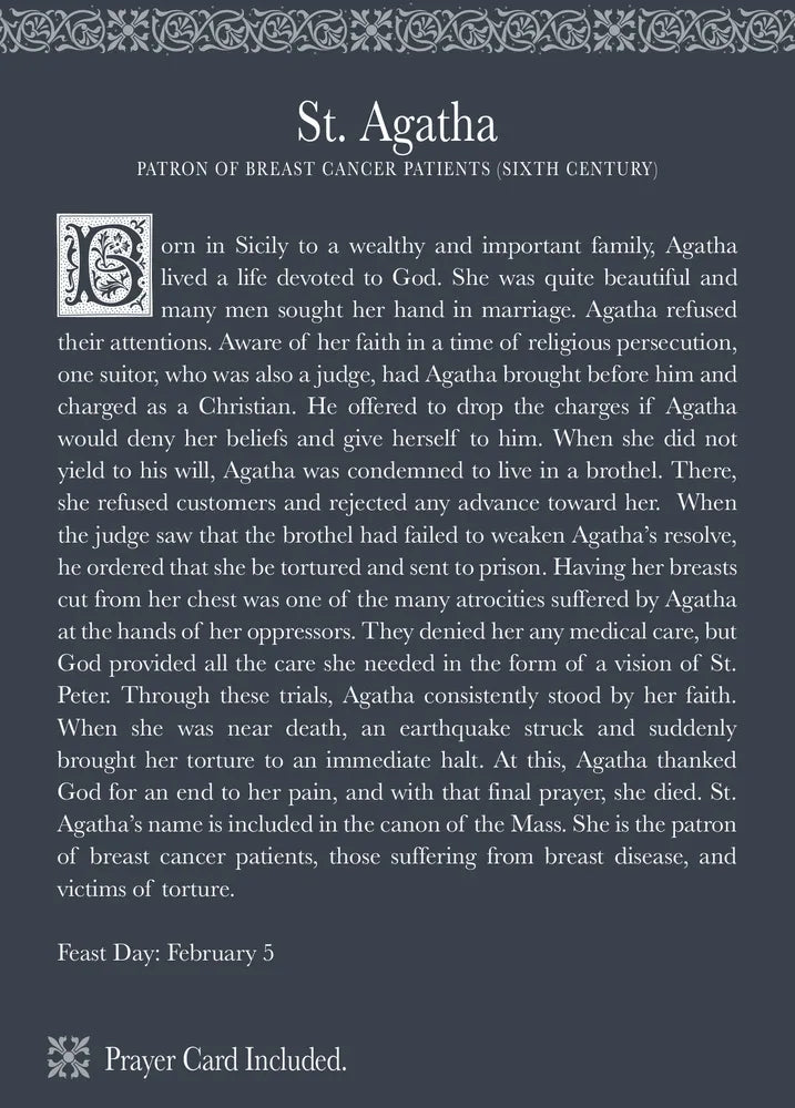 Roman Inc - Saint Agatha - Patroness of Breast Cancer