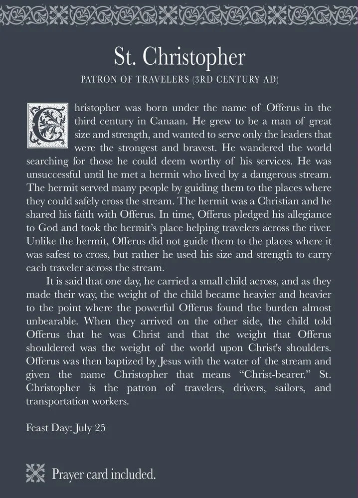Roman Inc - Saint Christopher - Patron of Travellers