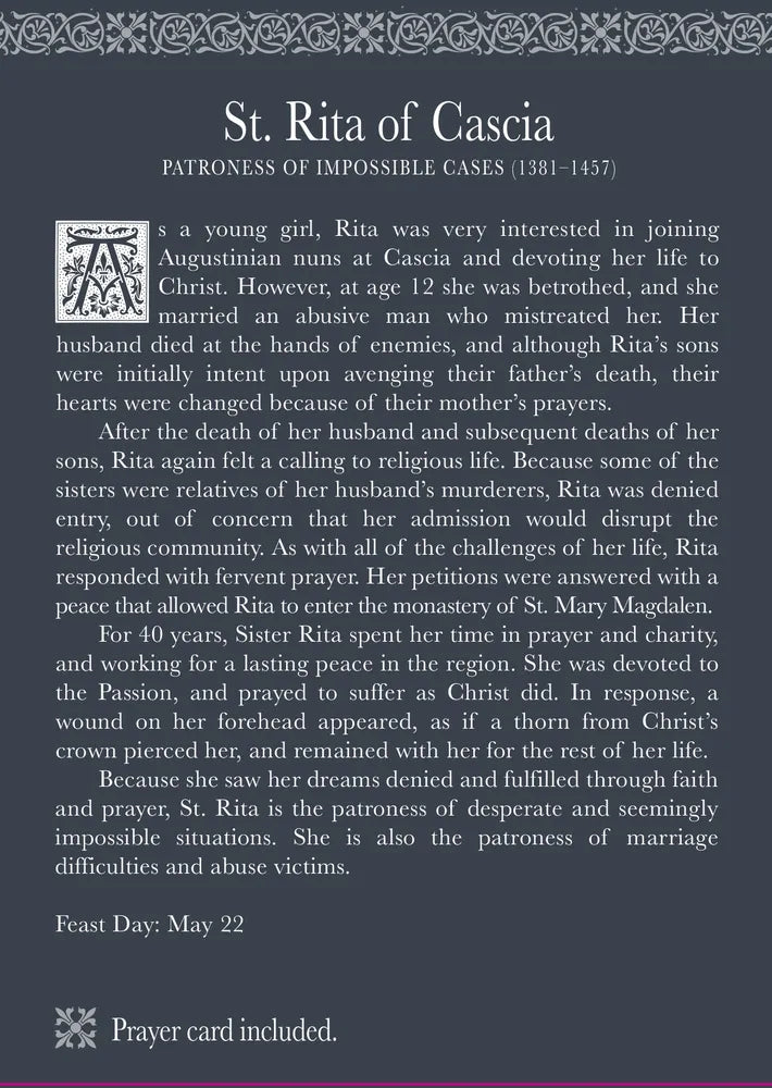 Roman Inc - Saint Rita - Patron of Impossible Causes