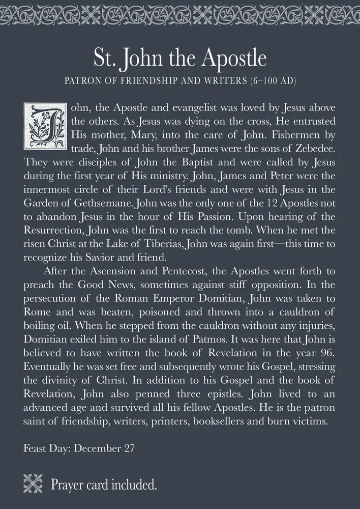 Roman Inc - Saint John - Patron of Friendship and Writers