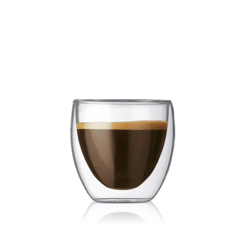 Bodum Glassware - Pavina Double Wall Glasses Extra Small 80mL 2 Pack