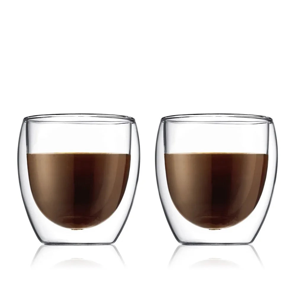 Bodum Glassware - Pavina Double Wall Glasses Small 250mL 2 Pack
