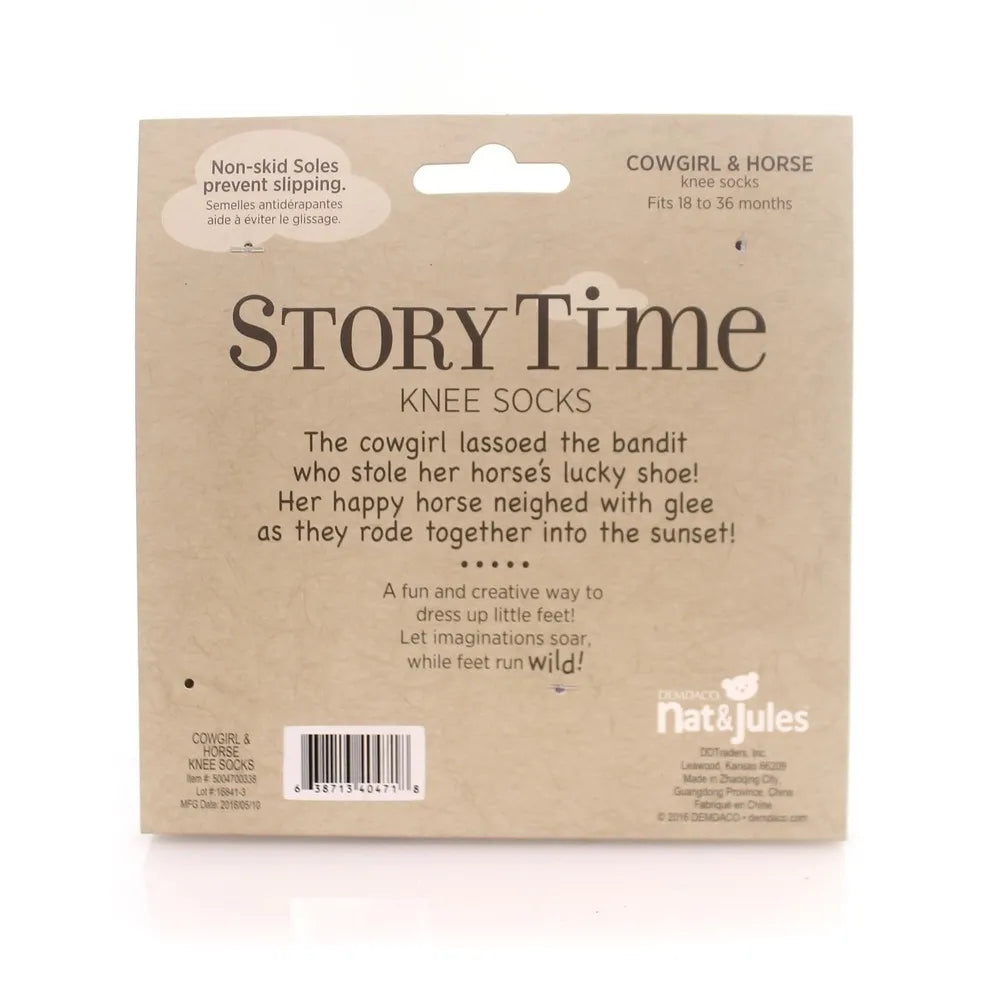 Story Time Knee Socks - Cowgirl