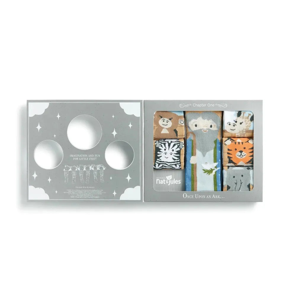 Story Time Knee Sock Gift Set - Noah's Ark 3 Pack