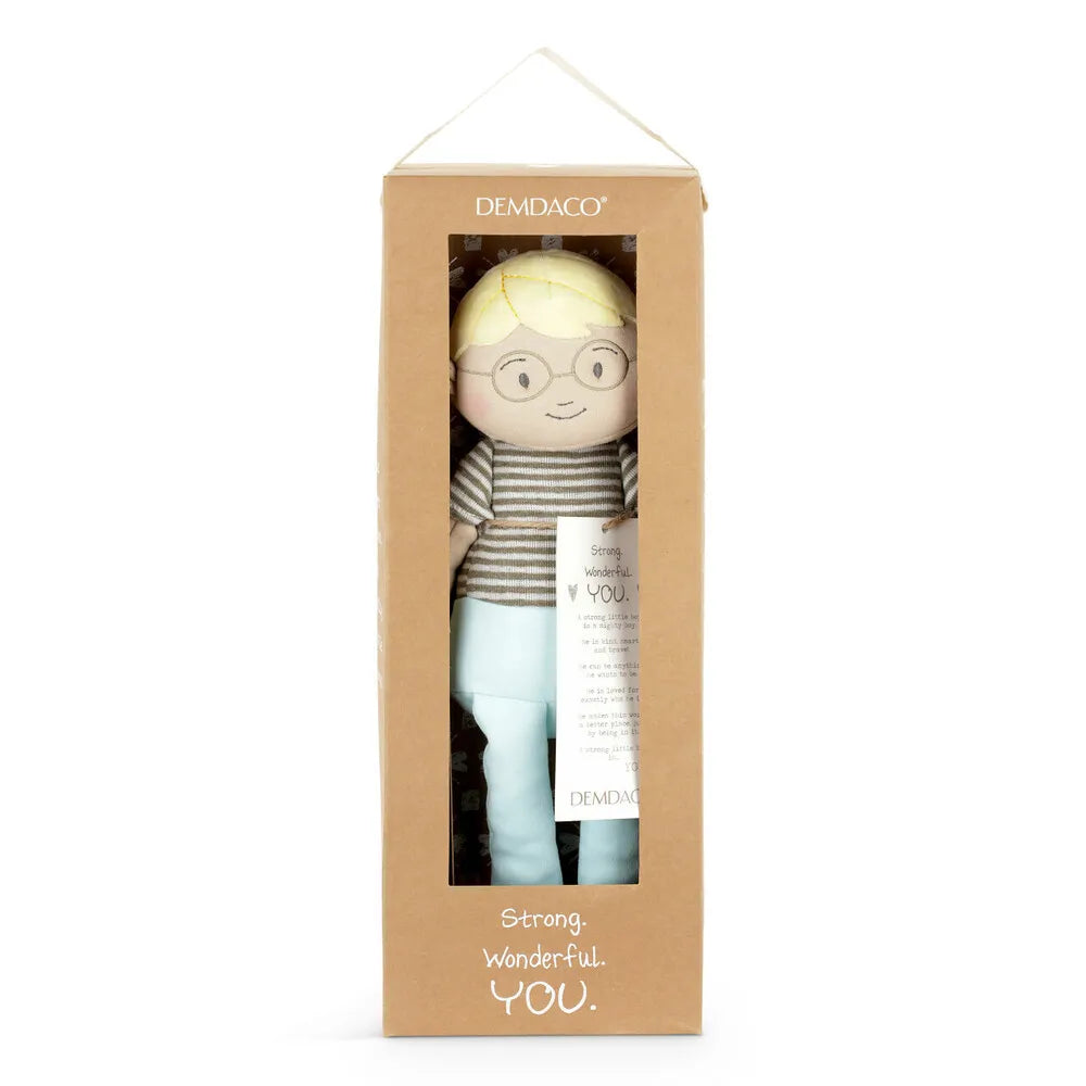 Demdaco Baby - Strong Wonderful You - Boy Doll Blonde