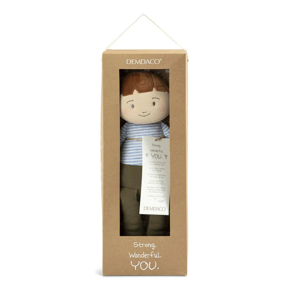 Demdaco Baby - Strong Wonderful You - Boy Doll Brunette