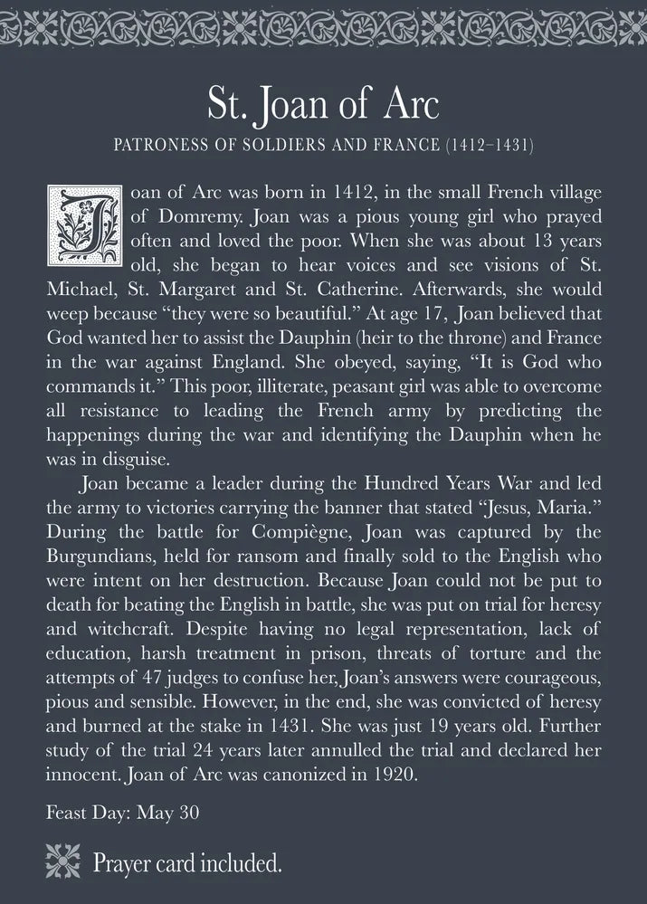 Roman Inc - Saint Joan of Arc - Patroness of Soldiers and France