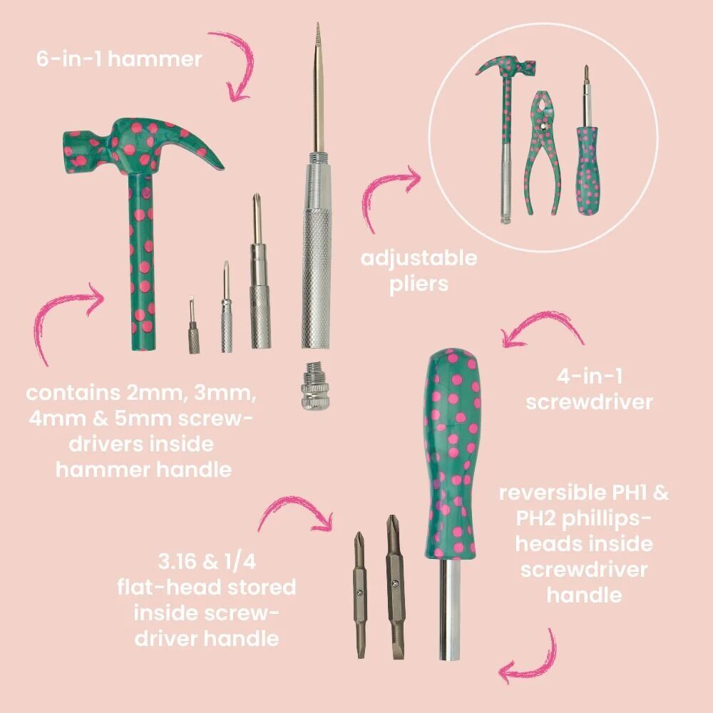 Annabel Trends Multi Tool Set - Confetti