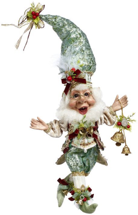 Mark Roberts Christmas Elves - Small Bell Ringer Elf
