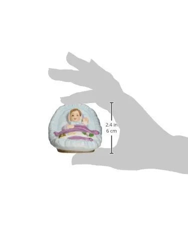 Growing Up Girls - Brunette Newborn Cake Topper